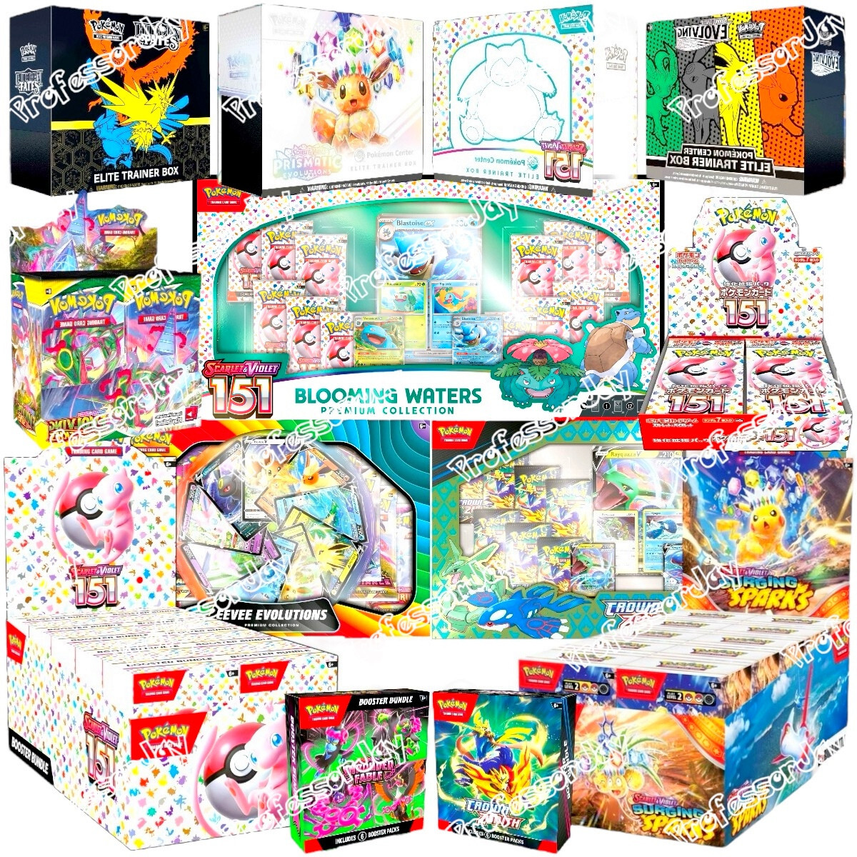 Pokémon CENTER TCG Cards 151 EVOLVING SKIES PRISMATIC