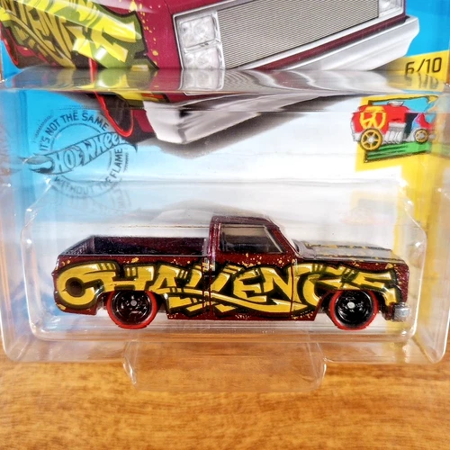 Custom Made Real Riders Hot Wheels '83 Chevy Silverado HW Art Cars Burgundy 2019 - Picture 2 of 3