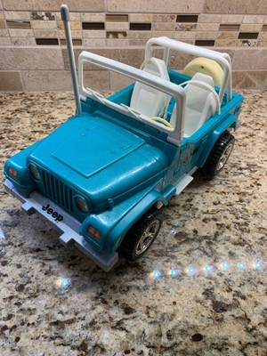 barbie jeep blue