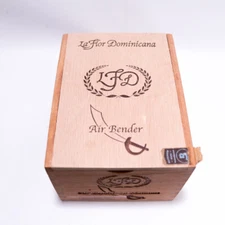 La Flor Dominicana Air Bender Matatan Empty Wood Cigar Box 5.75" x 4.5" x 3.5"