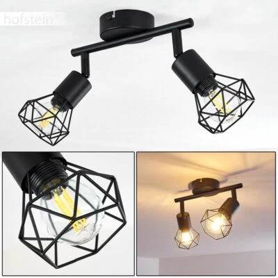 HOFSTEIN Decken Lampen schwarz Flur Strahler Wohn Schlaf Zimmer Beleuchtung verstellbar