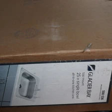 Glacier Bay Drop-In Rectangular Double Bowl Kitchen Sink 598 536