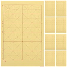 150 PCS Sheets Calligraphy Practice Paper Grid Traditional Chinese Xuan