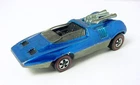 1960s MATTEL HOT WHEELS REDLINE PEEPING BOMB METALLIC BLUE US DIECAST