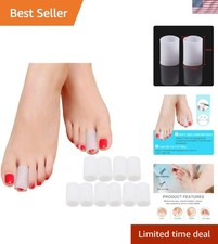 Soft Silicone Toe Protectors - 10 Pack for Corns, Calluses  Foot Pain Relief
