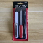 Revlon Manicure Essentials Kit Nail File Cuticle Trimmer Clipper Buffer Set