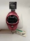 Seiko W850-4000 Vintage Digital Spoon Watch, Red, New With Tags
