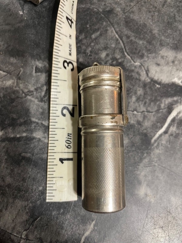 vintage 2 3/4 inch military 1930's to 1950's match/vesta safe