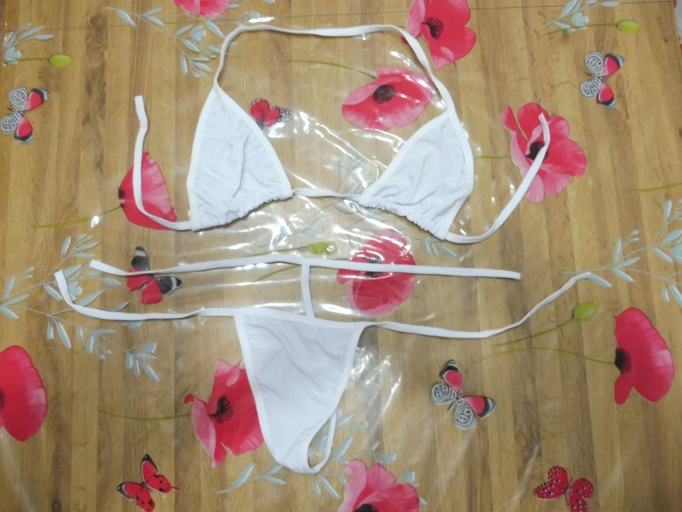 maillot de bain sexy string taille 36-38 couleur blanc - Photo 1/1
