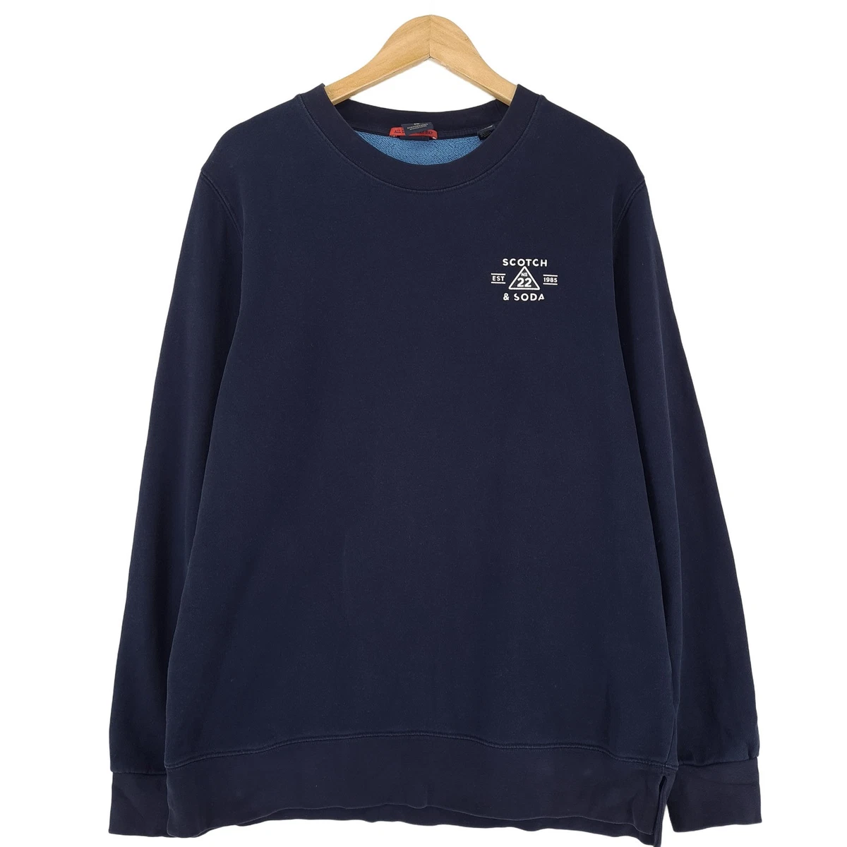 Felpa Con Cappuccio Uomo Scotch & Soda - Regular Fit, Maniche Lunghe, Polsini Strappati, Colletto Con Cappuccio