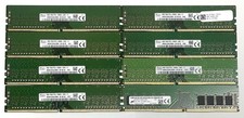 LOT OF 8 8GB DDR4 Desktop Ram Mixed Brands Mixed Speeds 64GB Total