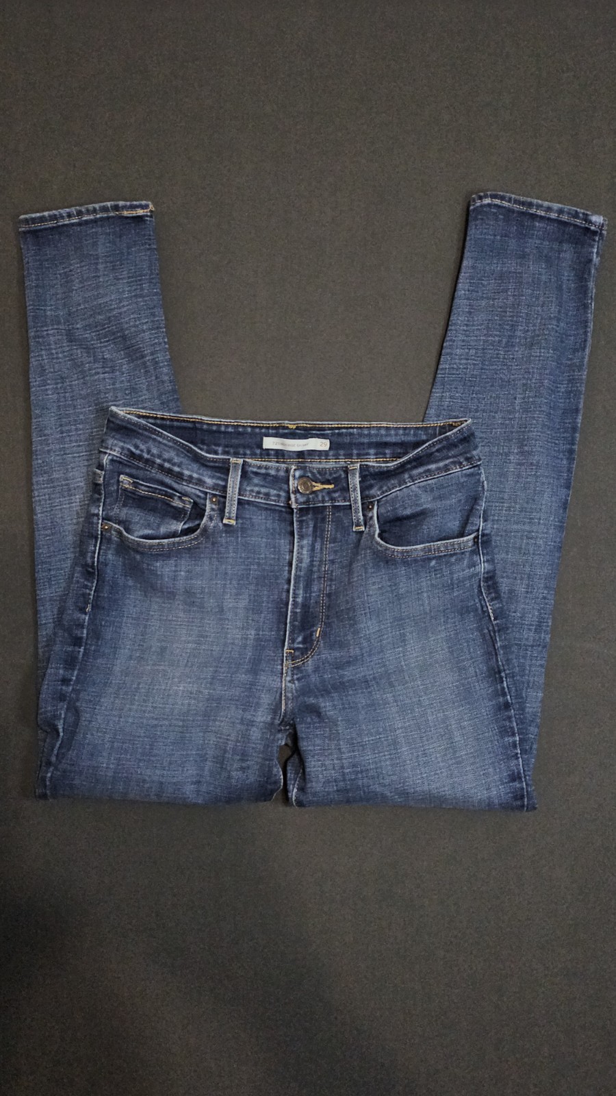 Womens Size 27 High Rise Skinny Ankle Stretch Denim Butt Lif