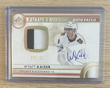 2023-24 SP Authentic Future Watch Auto Patch 3 Colour Wyatt Kaiser 70/100