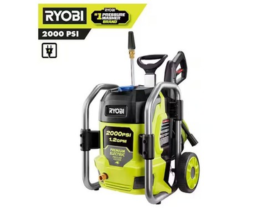 #ad Ryobi RY142022 2000 PSI 1.2 GPM Cold Water Corded Electric Pressure Washer NEW $144.99