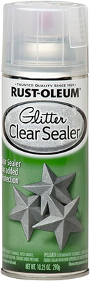 267736 Specialty Glitter Spray Paint, 10.25 Oz, Clear Sealer