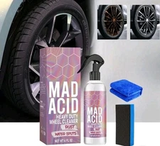 Mad Acid Glass Cleaner Heavy-Duty Wheel Cleaner, Water Spot Remover for Cars 4oz