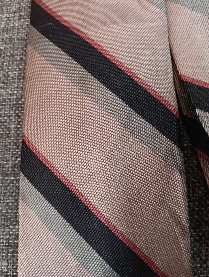 Corbata Años 70 80 90 Y2K Nueva De Colección Marca de Stock Esquisto Marrón Negro Rojo 58 Pulgadas Foto 2 de 4