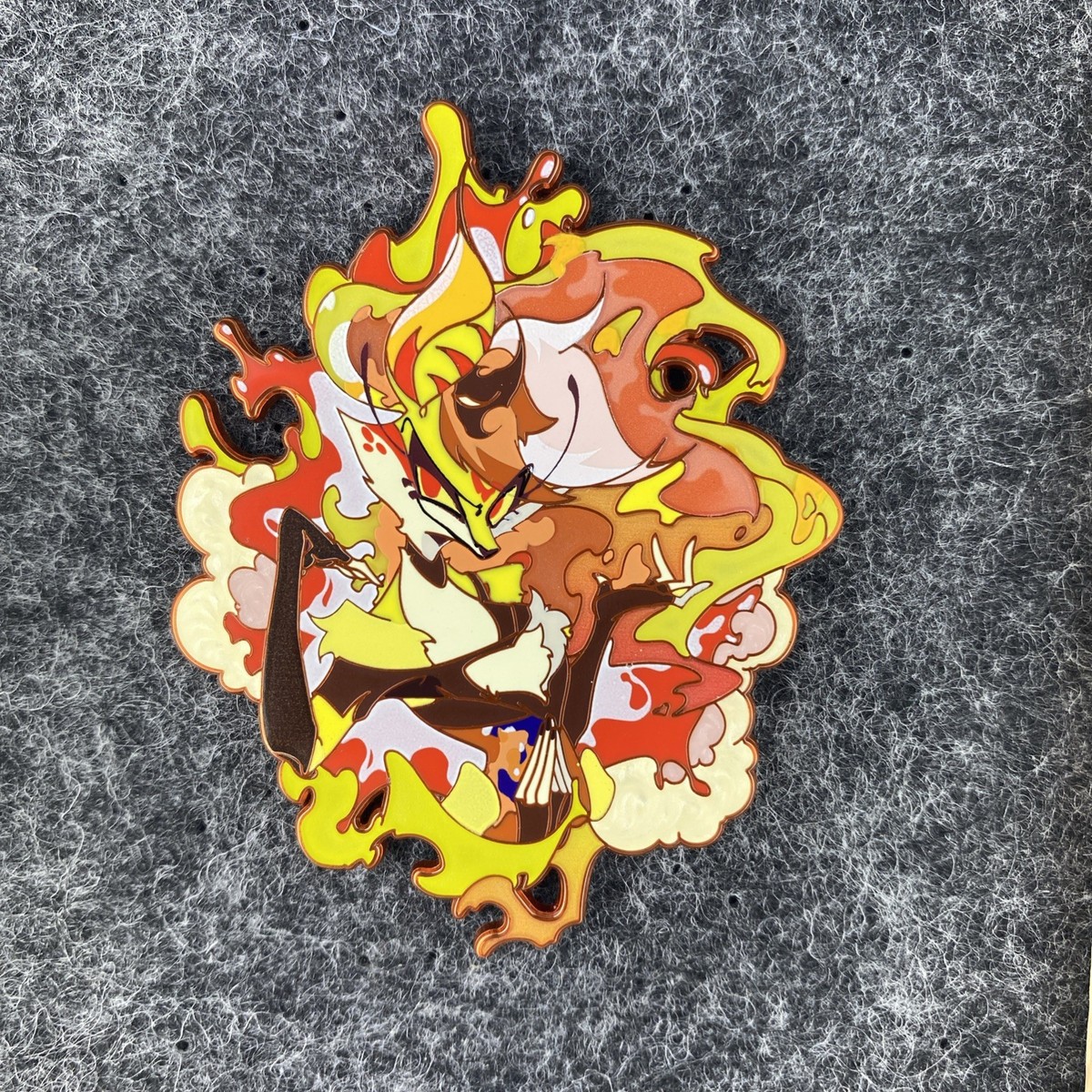 Helluva Boss Beelzebub Bee Chrome Enamel Pin HunterFlowerPin | eBay