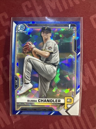 2021 Bowman Chrome Draft Sapphire Bubba Chandler 1st Bowman ROOKIE Pirates