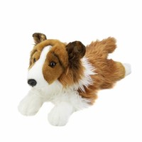 Langhaar Collie Kuscheltier Hund Liegend PlüSchtier Stofftier PlüSchhund 41 Cm