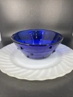 Blenko Glass Bowl Colbalt Blue Signed