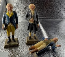 Marx 1960s US Presidents Painted Figures Washington John Adams Jefferson Broken