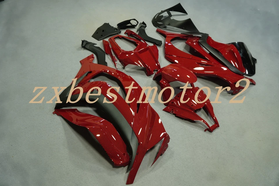 Глянцевый красный углеродный обтекатель для Kawasaki Ninja ZX10R 2011-2015 ZX1000 14 - Изображение 2 из 4