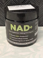 NAD+ 1000mg Pure Organic Anti Aging 90 Capsules Exp 04/27  B55