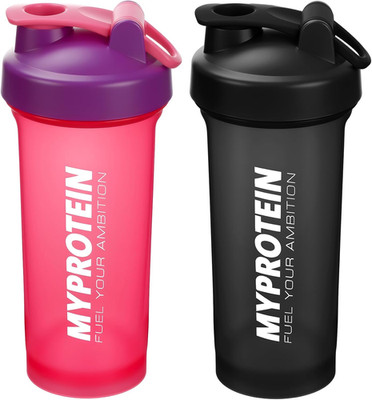 Protein Shaker, 2 Stück 700Ml Proteinshaker Flasche, Fitness Shaker Mit 2 Mixbal