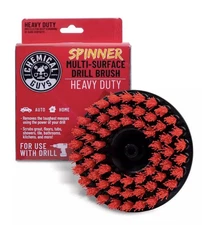 Chemical Guys ACC508 Spinner Multi-Surface Drill Brush Attachment Heavy Duty Red