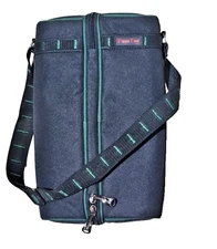 Picnic Time Estate Wine Tote Insulated Travel Bag for 2 Glasses Corkscrew