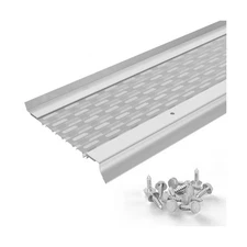 Micromesh 5 inch Gutter Guards Leaf Protection, 1 Feet Sample Pack White, Sta...