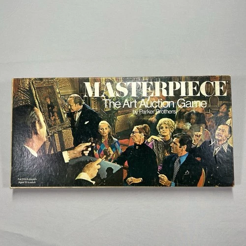 Vintage 1970 Masterpiece The Art Auction Game Parker Brothers Board Game