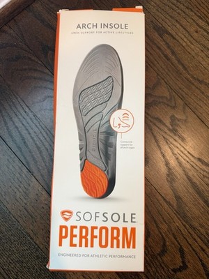 Sofsole Arch Insoles For Active Lifestyle For Sizes 7-13 NIB