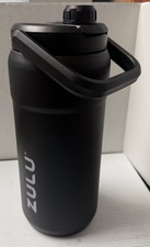 Zulu Goals 64oz Half Gallon Stainless Steel Jug Water Bottle, Black