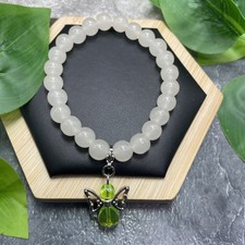 6  Plus Stretch Stackable Bead Bracelet Angel Charm New Free Ship D1301