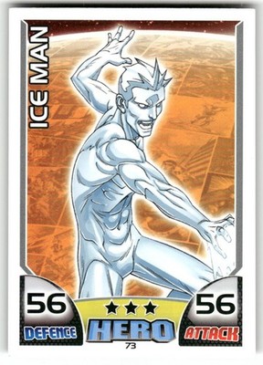 ICE MAN #73 2011 Topps Hero Attax Marvel Collectible Card