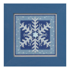 Mill Hill Crystal Snowflake Winter Buttons and Beads Cross Stitch Kit MH141635