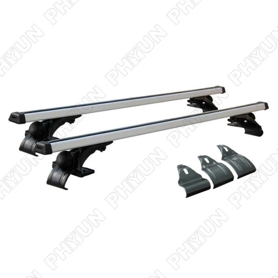 48"Car Top Roof Cross Bar Luggage Cargo Carrier Rack Adjustable w/ 3 Kinds Clamp Foto 2 de 4