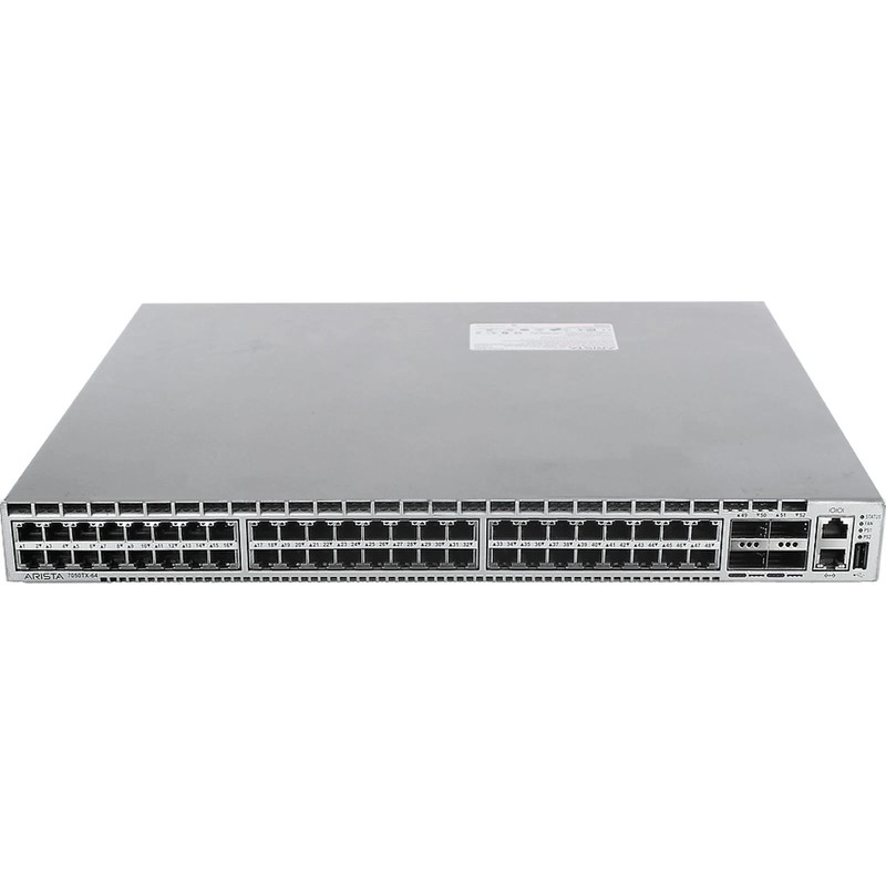Arista DCS-7050TX-64-R 48x RJ45 1/10GBASE-T 4x QSFP+ Switch R-F+ Lifetime WRNTY