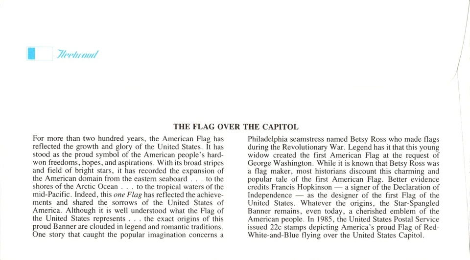 USPS Scott 2114 FDC Flag Over The US Capitol Fleetwood c1978 - Image 4 of 4