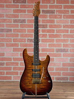 Schecter USA Custom Shop CET 50th Anniversary Electric Guitar - Golden