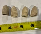 Lot of 4 Civil War .58 Caliber Minie Ball Bullets ~ Base Marked ~Dug VA Relics