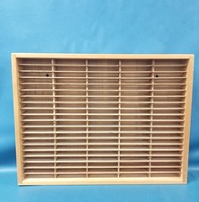 Vintage Napa Valley Box Company Wood Cassette Tape Holder 100 Slot Wall Storage