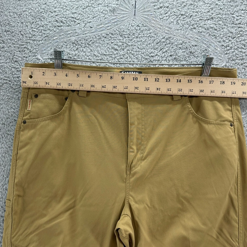 Pantalones Simms Para Hombres 38s Cortos Marrón Pesca Senderismo Pantalones Cónicos Exterior 38x29 Foto 3 de 4