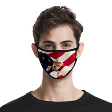 American Flag Kitten FACE MASK Reusable Washable Unisex Face Cover USA Seller