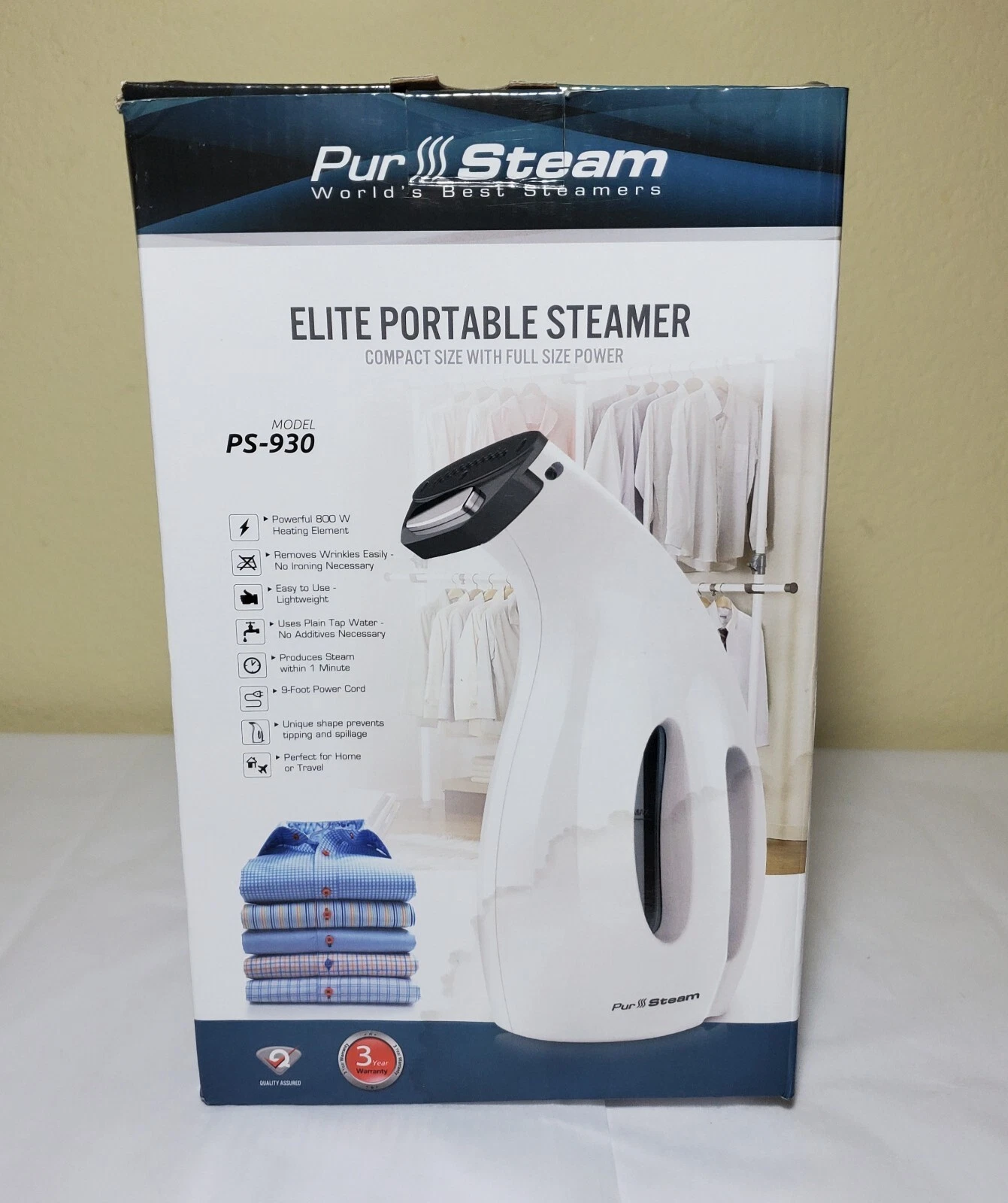 PurSteam PS-930 Elite Portable Steamer - G PLUG