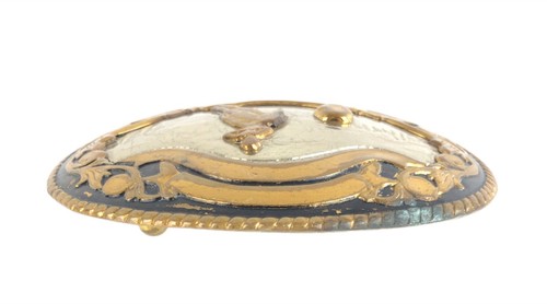 Vintage German Silver & Brass Oval Belt Buckle LEE Jeans Rodeo Bucking Bronco - Picture 4 of 4