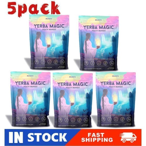 Yerba Magic Yerba Mate Instant Tea Powder · Peach Mango Flavors-30Servings|1-5 X - Picture 2 of 24