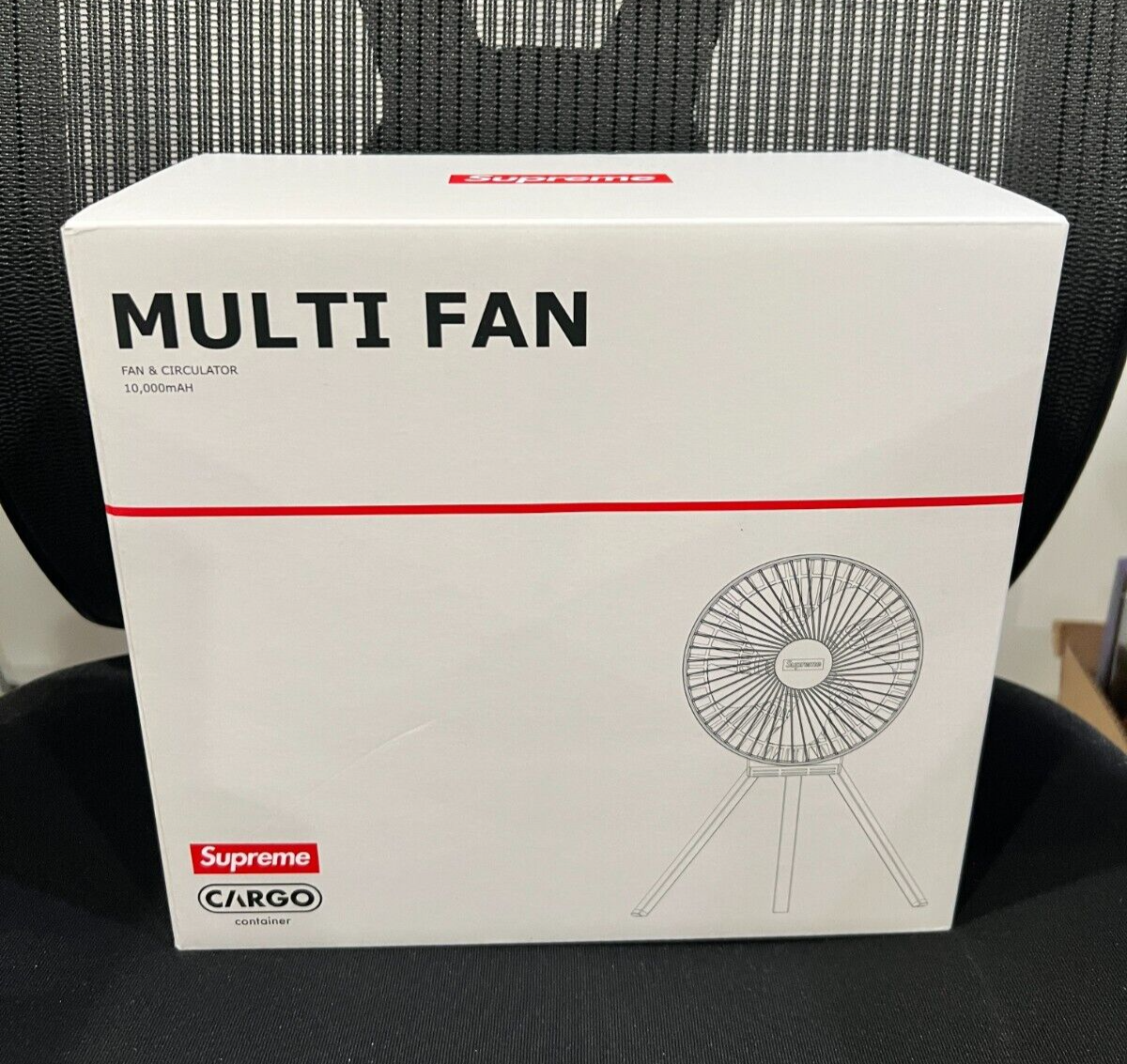 Supreme Cargo Container Electric Fan Red FW23-image